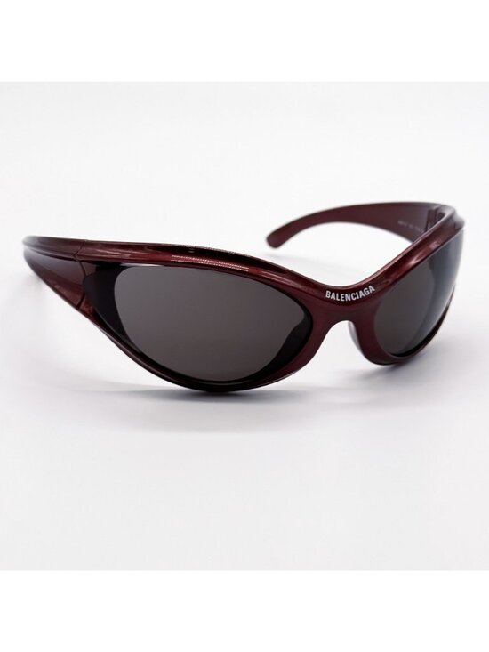NEW BALENCIAGA BB0317S 002 SUNGLASSES BURGUNDY UNISEX EYEWEAR BALENCIAGA main image 7